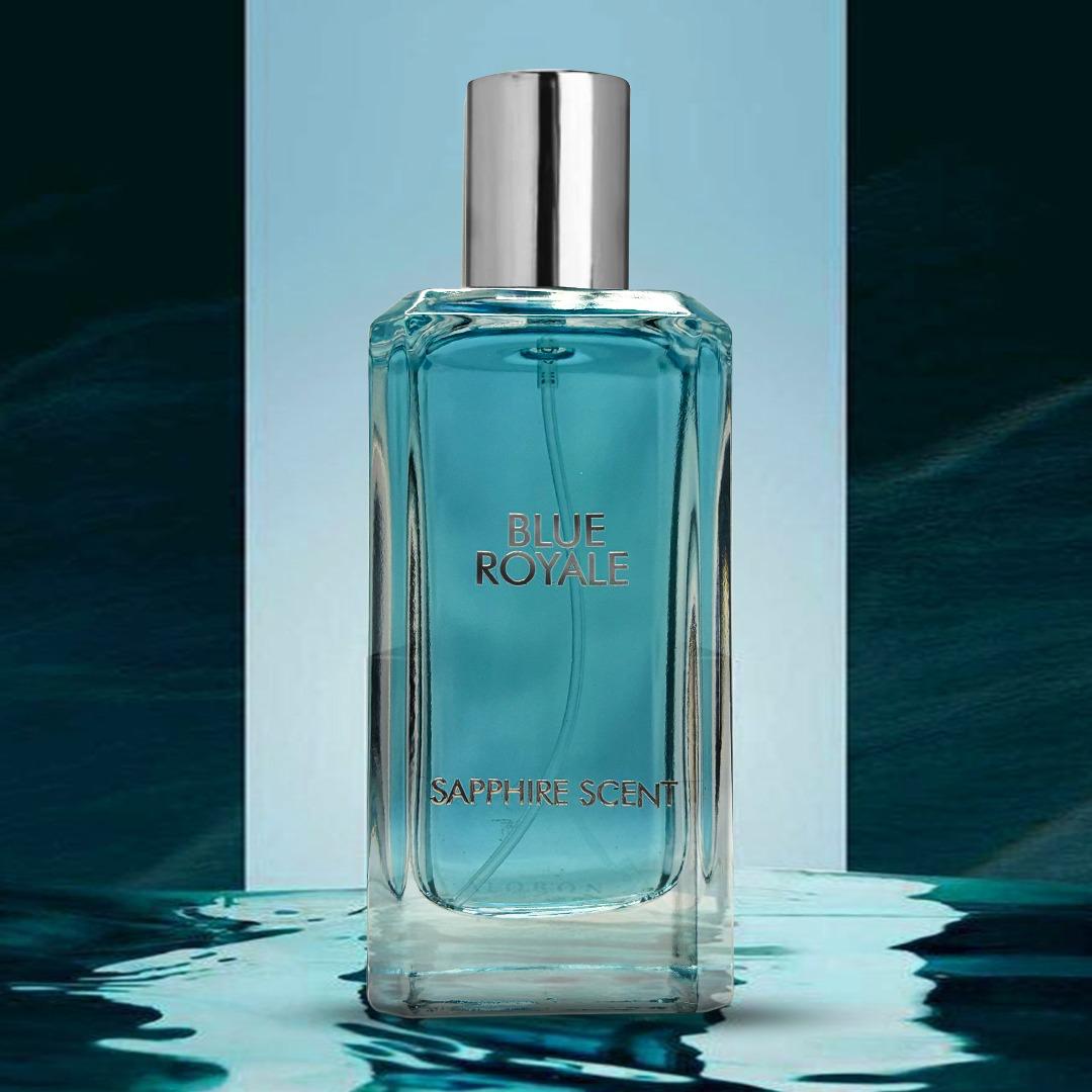 Blue Royale Scent: The fragrance settles into warm cedarwood and vetiver, creating a balanced, masculine scent that’s both energizing and elegant.
